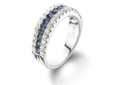 Sapphire And Diamond Ring Band